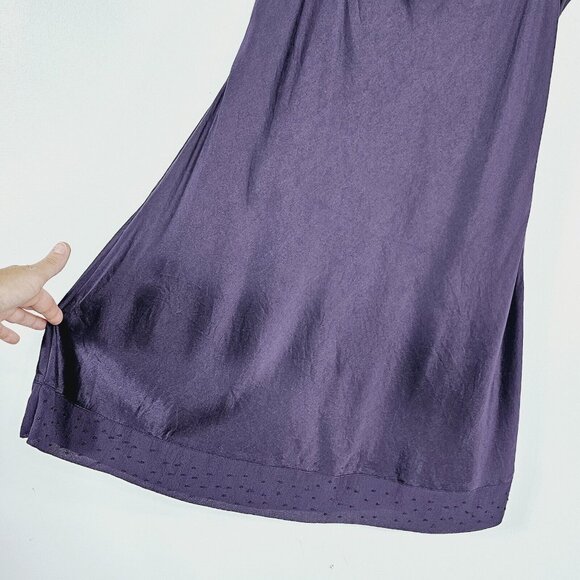 Vtg Y2K Judith Hart Silk Slip Dress M Purple Dark Fairy Goth Whimsigoth Festival - Picture 10 of 13